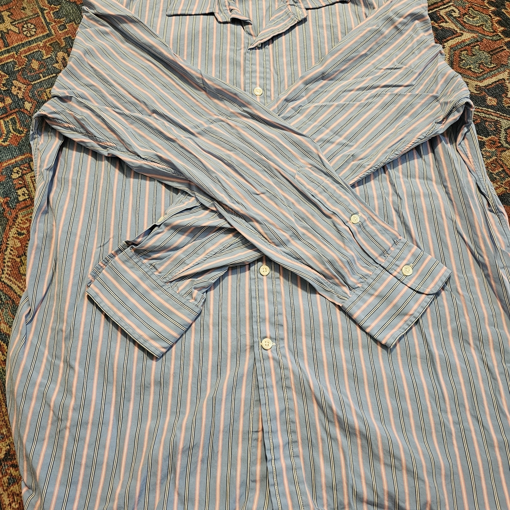 Polo by Ralph Lauren Blue Striped Dress Shirt